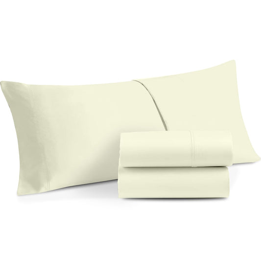 The Sky Bedding Body Pillowcase - Body Pillow Cover 500 TC Soft Egyptian Cotton Long Pillow Cover with Zipper Closure (Ivory 20X72)